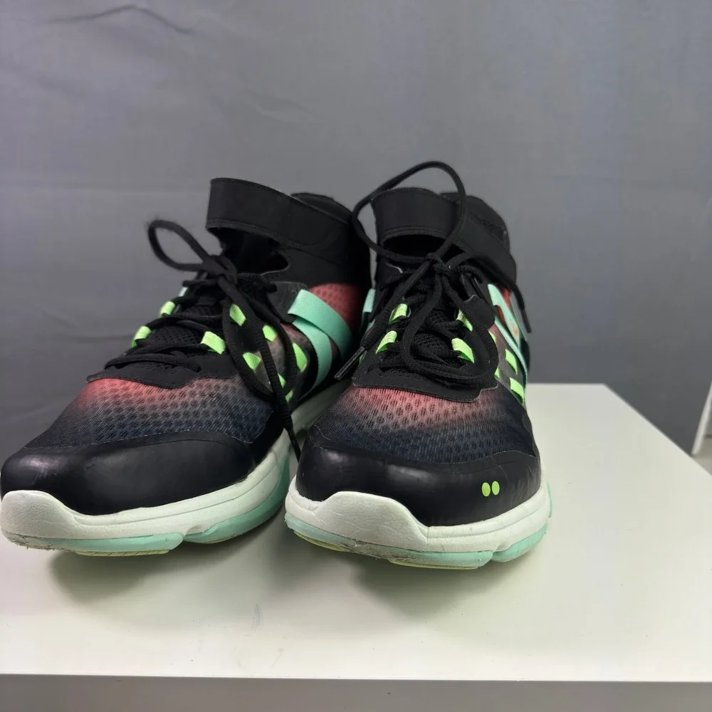 Ryka Devotion XT Mid Training Shoes Womens 11 Black Pink Mint Re-Zorb Athletic